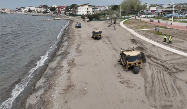 Bursa sahillerinde yaz hazırlığı