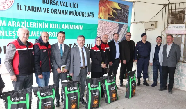 Bursa'nın üç ilçesinde ayçiçeği üretimine güçlü destek