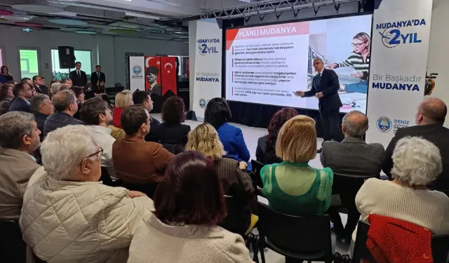 Mudanya'da Başkan Dalgıç'tan iki yıla kapsamlı sunum