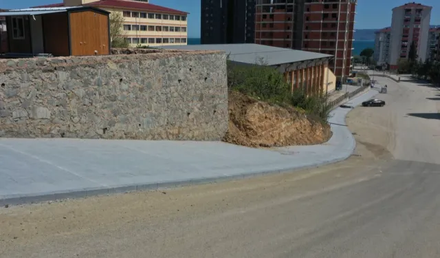 Ordu'da Fatsa Dolunay'a modern kaldırım