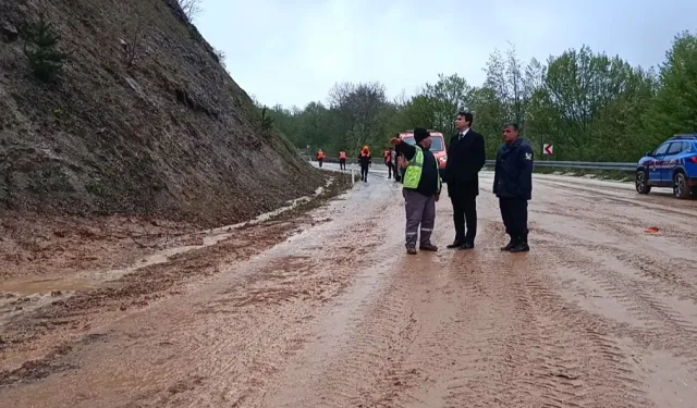 Bilecik Gümüşdere'deki heyelan bölgesine yakın mercek