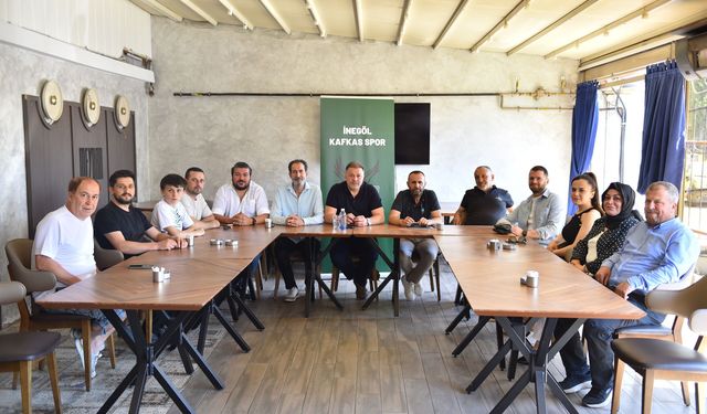 İnegöl Kafkasspor yönetimi basınla bir araya geldi