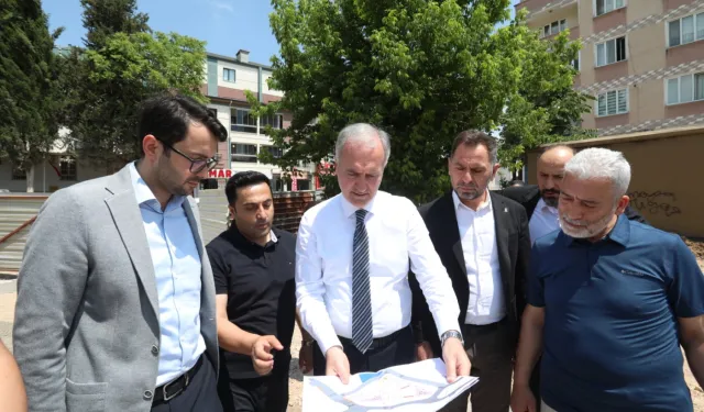 İnegöl'de Alanyurt Meydan Projesinde sona gelindi