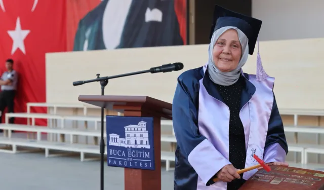 Dokuz Eylül'de mezuniyet coşkusu... 38 yıllık hayal birincilikle taçlandı