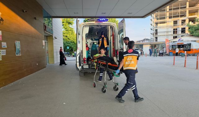 İnegöl'de korkutan olay! İşçi ölümden döndü
