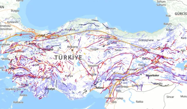 Türkiye'nin diri fay haritası güncellendi... Diri faylar 700'e yükseldi!
