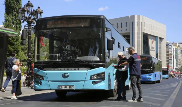 Ankara'da toplu taşımada klima ve hizmet denetimi