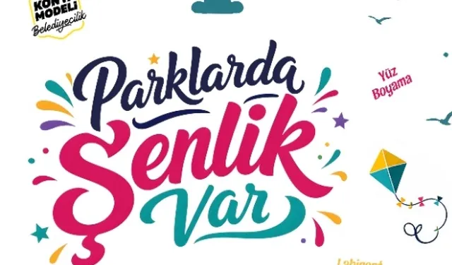 Konya parklarında şenlik var