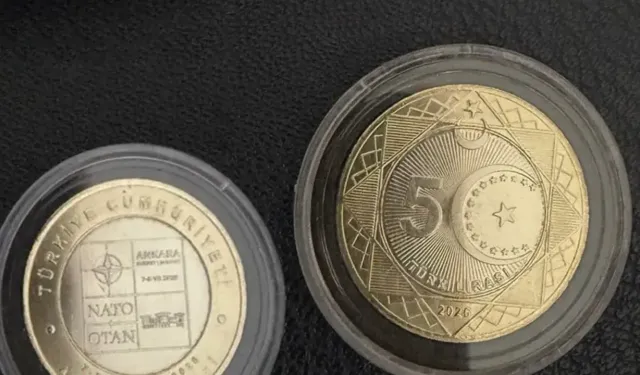 Darphane'den NATO'ya özel madeni 5 TL: Piyasaya sürüldü