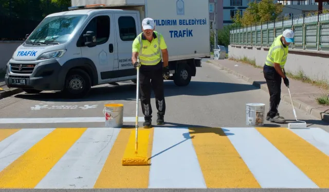 Bursa Yıldırım'da okul çevreleri güvenli hale getirildi