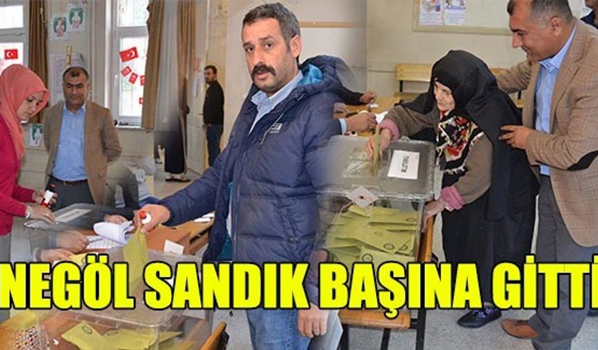 İnegöl sandık başına gitti