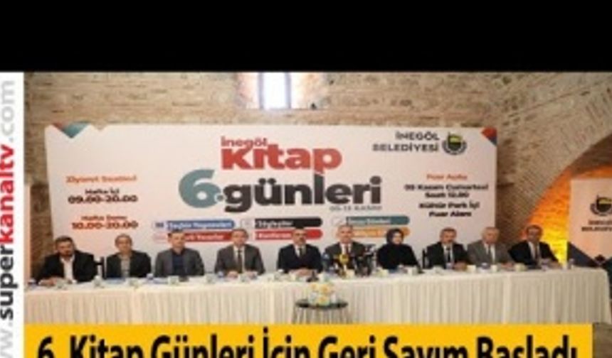 İnegöl Belediyesi 6. Kitap Günleri İçin Geri Sayım Başladı