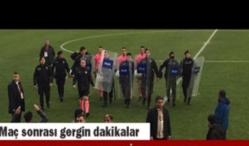 İnegölspor maçında ortalık karıştı