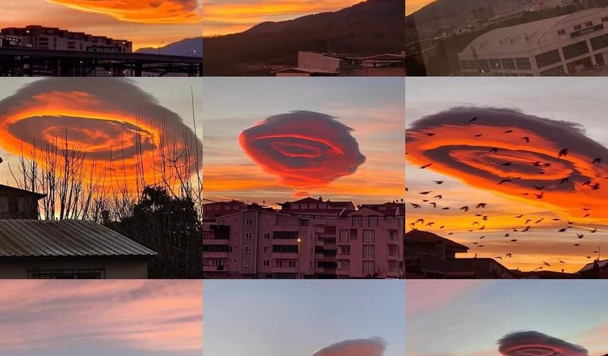 Bursa'da görülen bulut dünyanın gündeminde