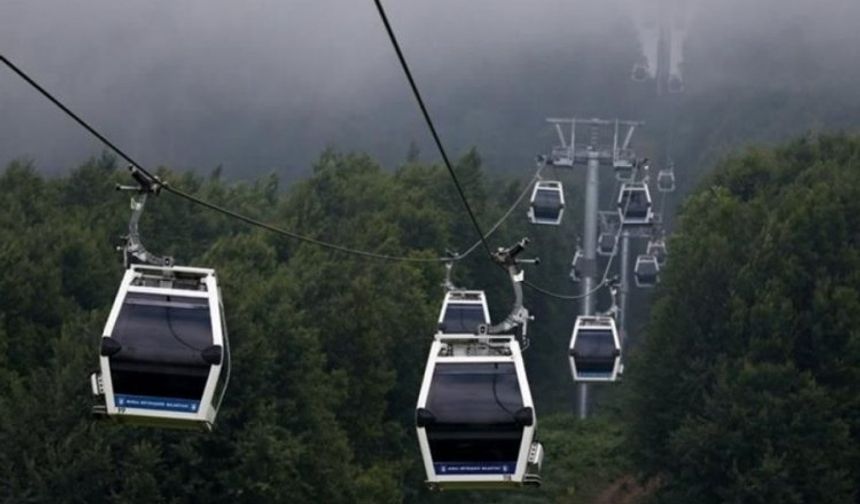 Bursa'da teleferiğe kısa bir ara