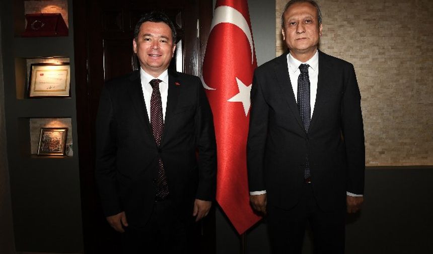Başkan Erkan  Aydın ilk resmi ziyaretini gerçekleştirdi