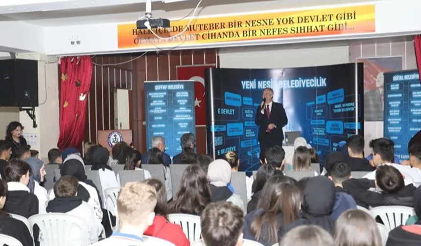Bursa İnegöl'de Başkan Taban'dan Sağlık Meslek Lisesi öğrencilerine ziyaret