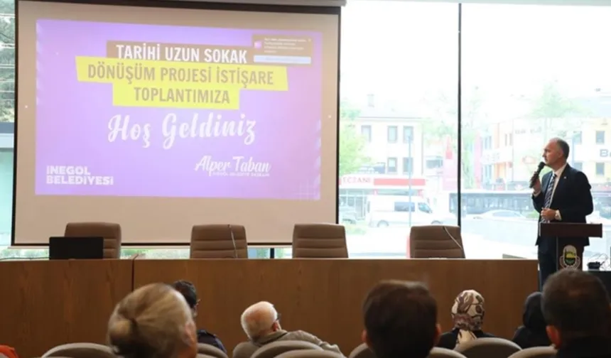 Bursa'da İnegöl'ün çarşı meydanı istişare ile dönüşüyor