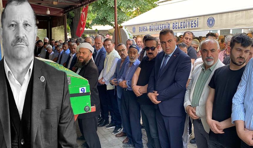 Kazada hayatını kaybeden muhtar veli çetin son yolculuğuna uğurlandı