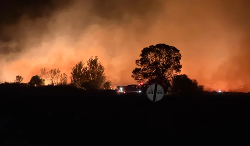 Mecidiye’de anız yangını kontrol altına alındı