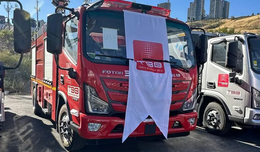 TBB’den Yenikarpuzlu Belediye İtfaiyesi'ne hibe araç