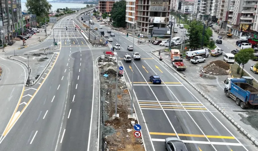 Trabzon Yomra’da yeni nesil kavşakla trafik rahatlayacak