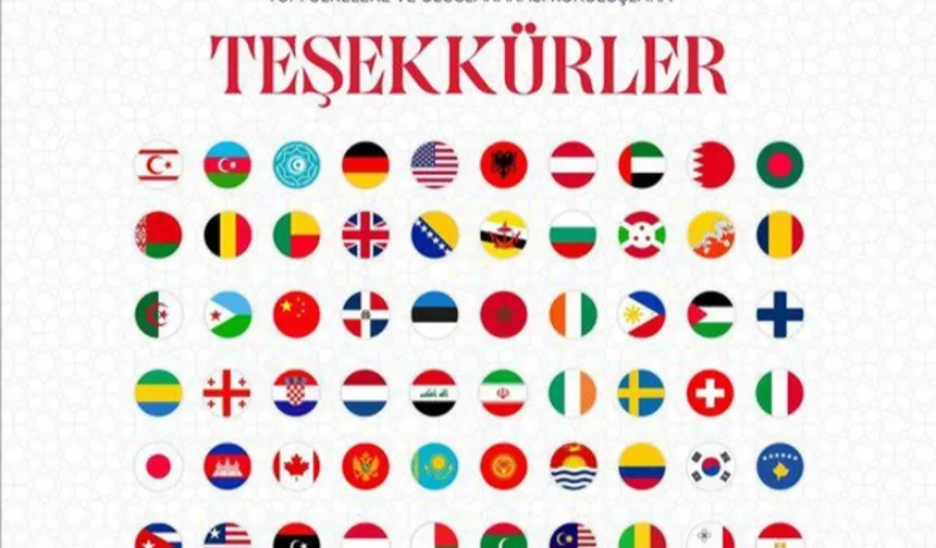 Cumhuriyet'in 102. yaşını tebrik eden ülkelere teşekkür