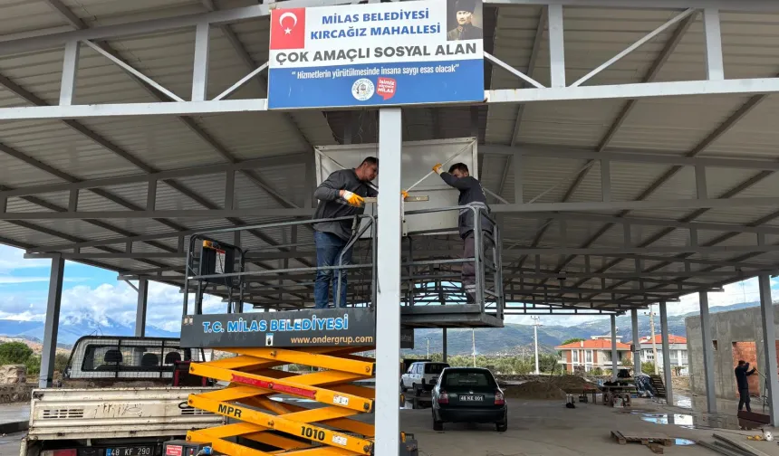Muğla Milas'ta potaların kurulumu başladı