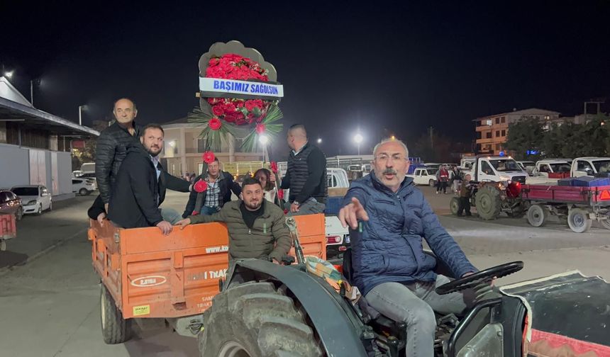 CHP’den zeytin üreticisine destek: Siyah çelenk bıraktılar