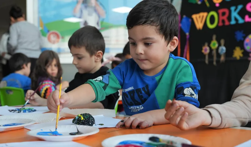 Ankara Keçiörenli çocuklar Workshop ile doyasıya eğlendi