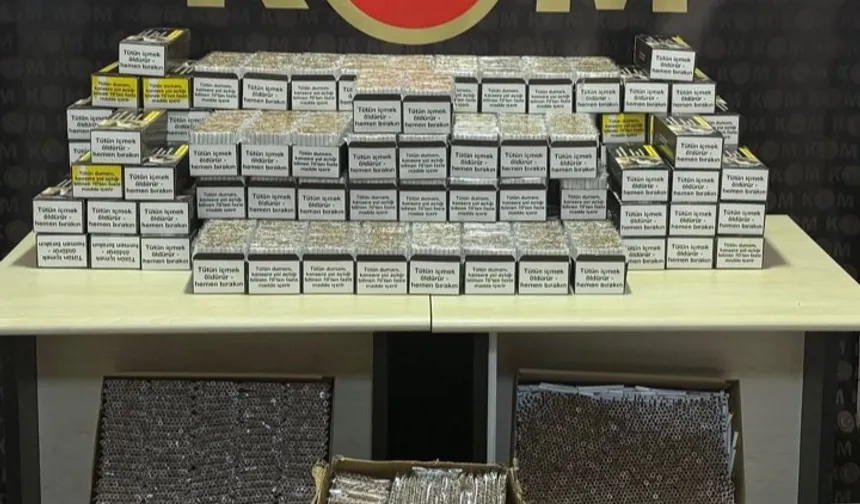 Bilecik Pazaryeri'nde kaçak tütün operasyonu