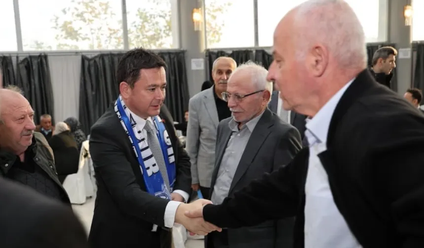 Bursa Ovaakça'da Başkan Aydın'a hizmet teşekkürü