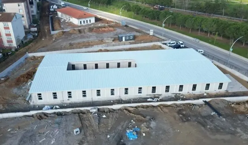 Gebze'de yeni eğitim yuvasının kabası tamamlandı