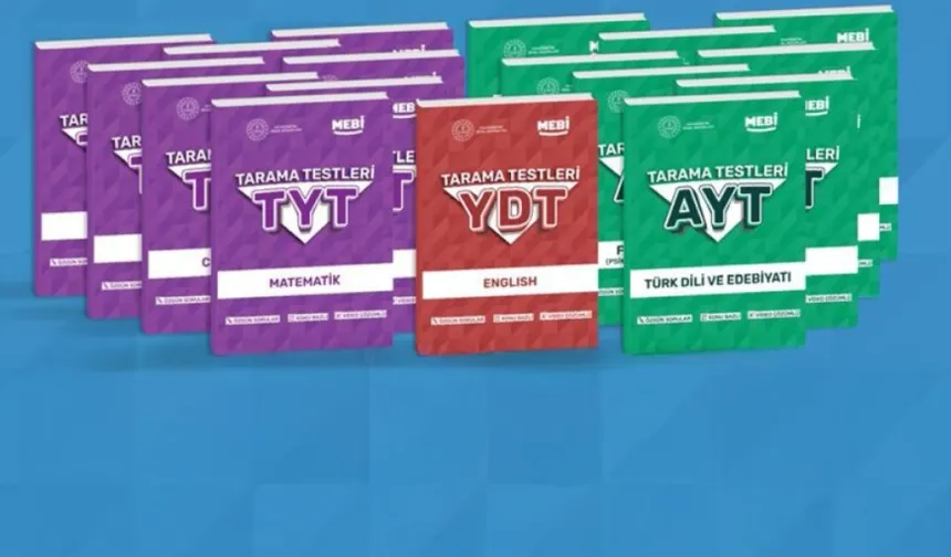 MEBİ YKS tarama testi kitapları yayımlandı