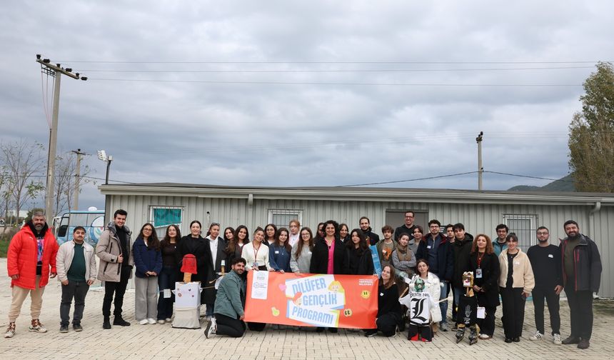 Bursa Nilüfer'de gençler iklim krizini doğada ele aldı