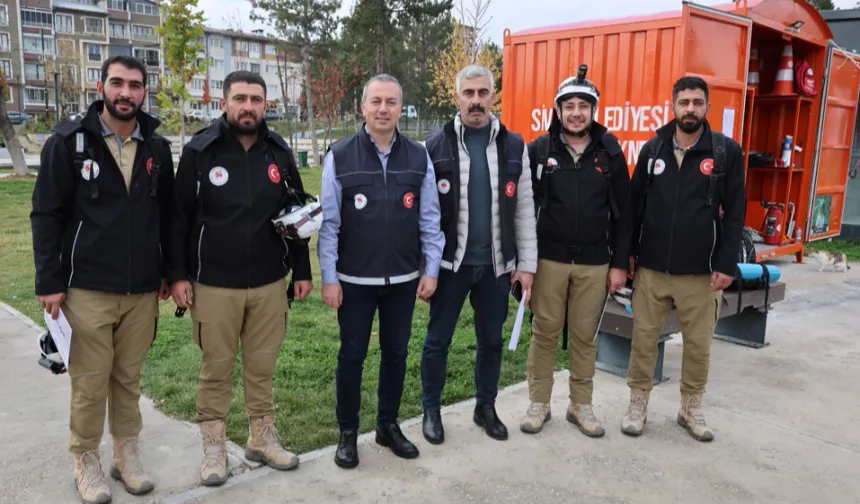 Sivas'ta 'Afet Konteyneri' uygulaması başlatıldı