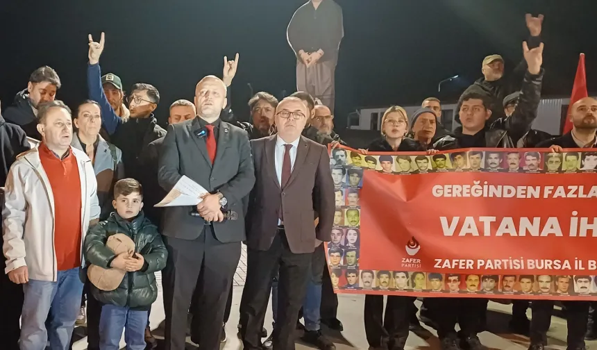Zafer Partisi Bursa'dan 'İmralı görüşmelerine' yerinden tepki!