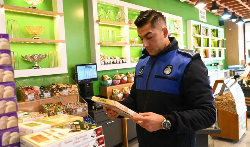 Bilecik Bozüyük'te kuruyemişçilere yılbaşı öncesi denetim