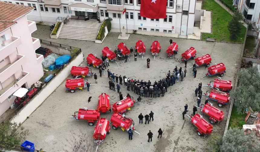Bilecik'te 20 yeni yangın söndürme tankeri köylere teslim edildi