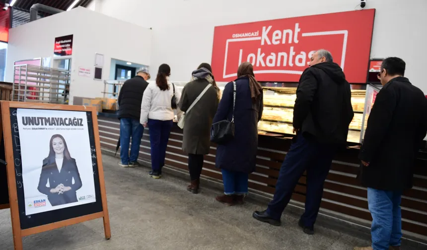 Bursa Osmangazi'de Gülşah Durbay için hayır yemeği