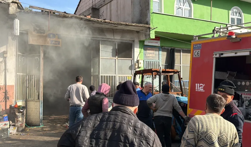 Düzce Yığılca sanayi sitesinde korkutan yangın!