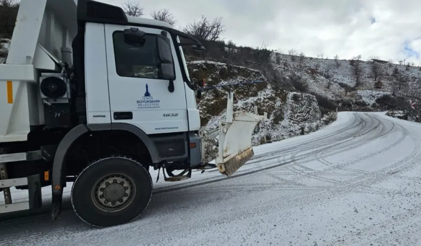 İzmir'de kar savaşçıları yollarda