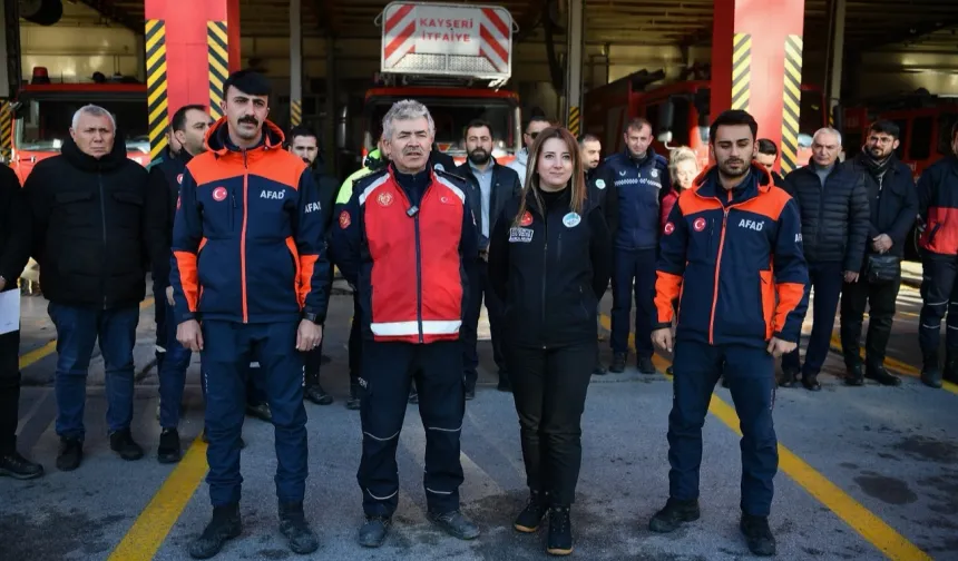 Kayseri itfaiyesinden ağır akreditasyon eğitimleri