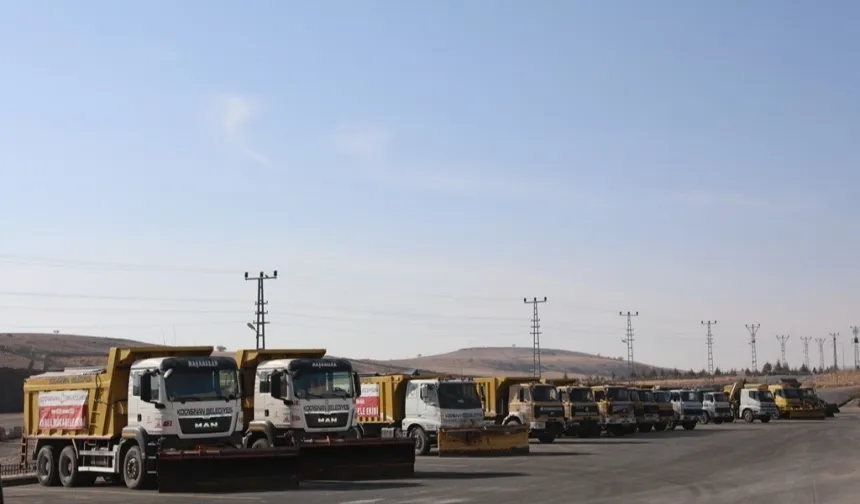 Kayseri Kocasinan kar yağışına hazır