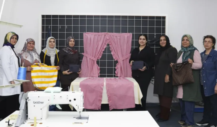 Mersin'de özel birey annelerine dikiş kursu