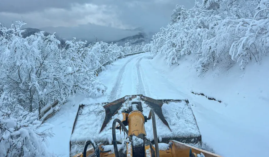 Sakarya'da karla mücadele: 31 yol açıldı