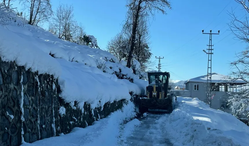 133 köye ulaşım yok! Trabzon'da kar seferberliği