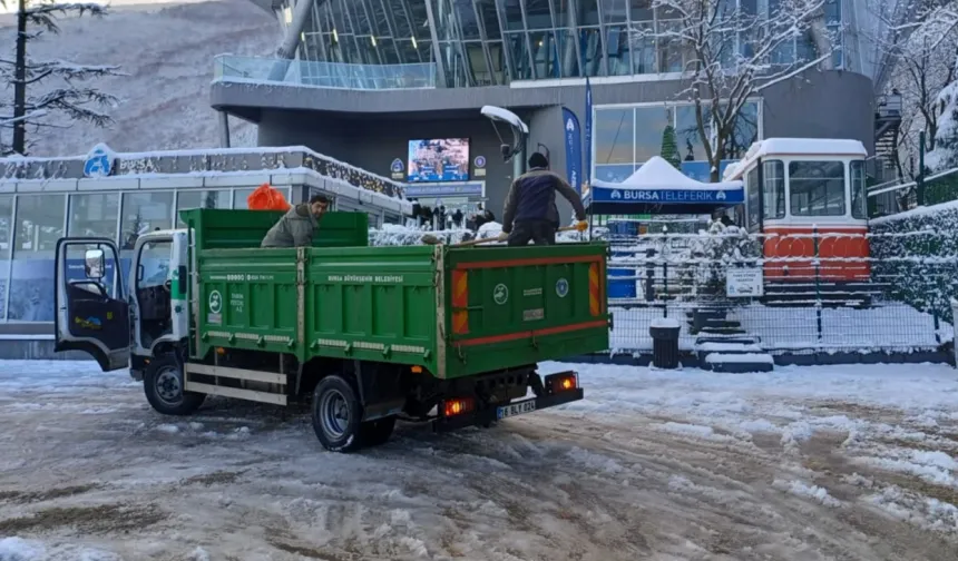 Bursa Büyükşehir'de kış mesaisine devam