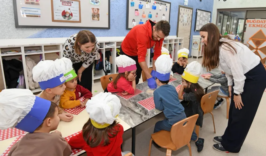 Bursa Osmangazi'de minikler ekmeğin hikayesini öğrendi