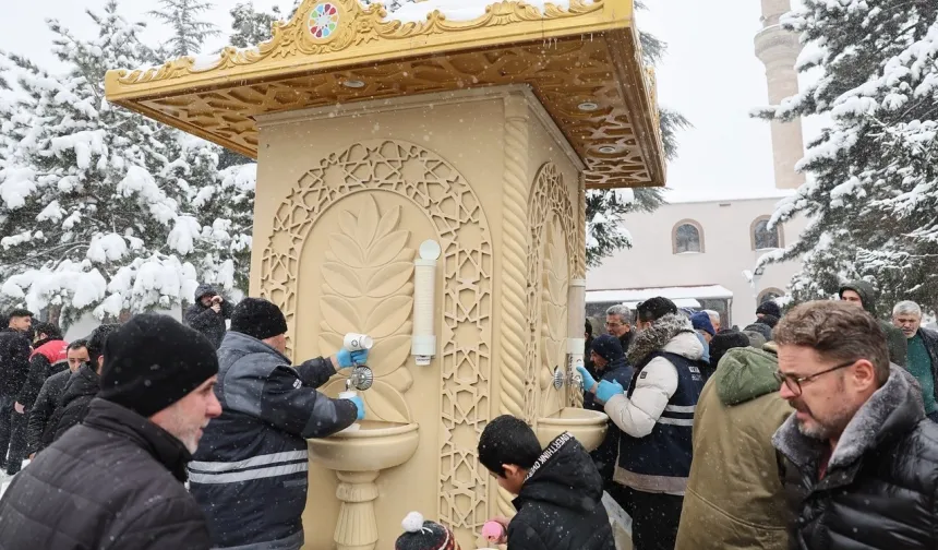 Kayseri Kocasinan'ın 'İkram Çeşmesi' gönüllere akıyor